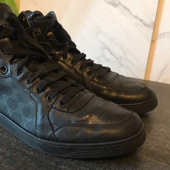Gucci GG Imprime High Top Sneakers Mens - Picture 7 of 14